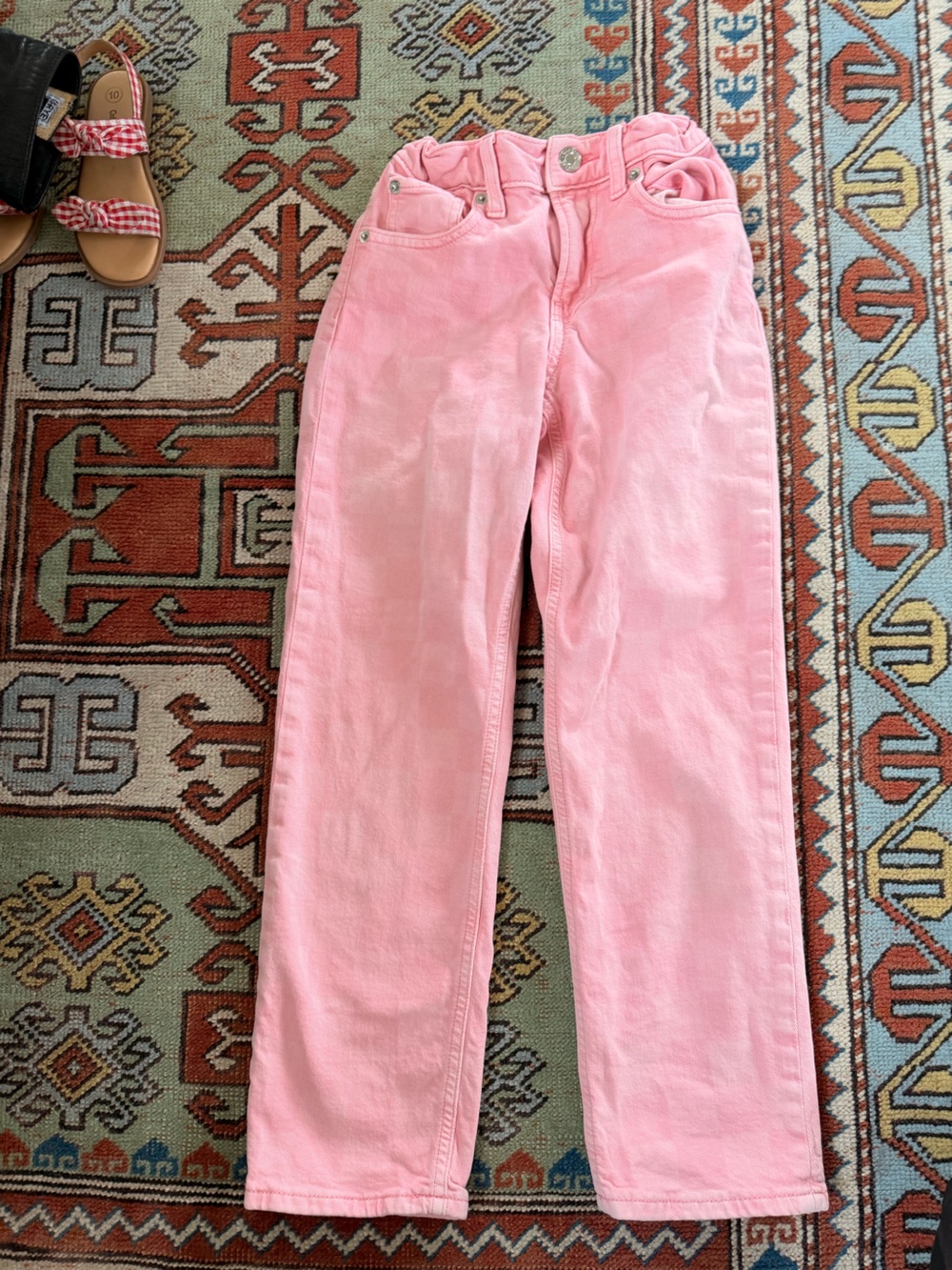Girls High-Rise wide leg Jeans